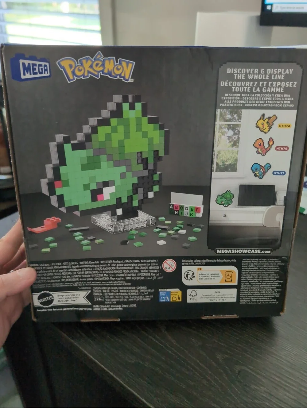MEGA Pokemon Bulbasaur Pixel Art Building Toy Set Kids Age 13+ Pokémon